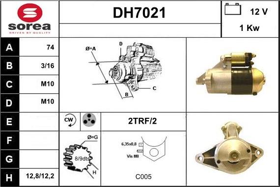 Sera DH7021 - Стартер avtolavka.club