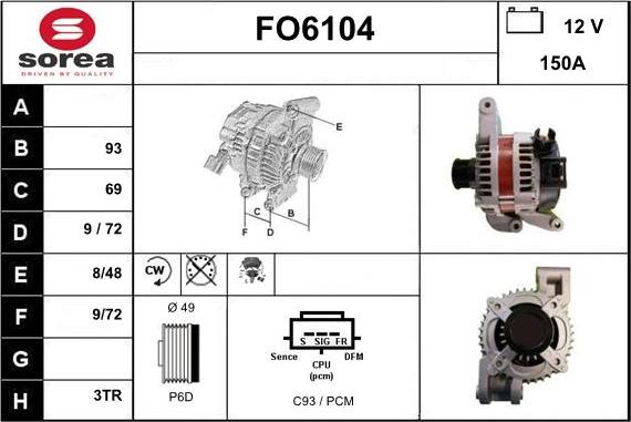 Sera FO6104 - Генератор avtolavka.club