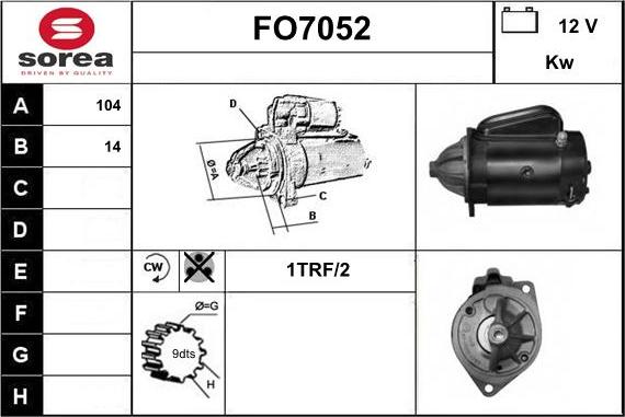 Sera FO7052 - Стартер avtolavka.club