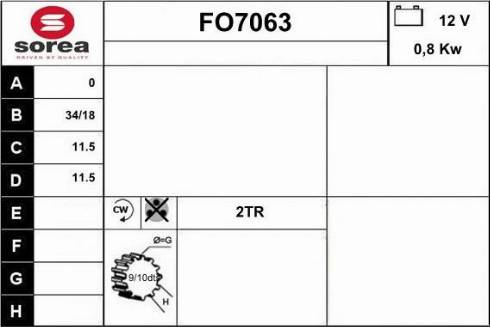 Sera FO7063 - Стартер avtolavka.club