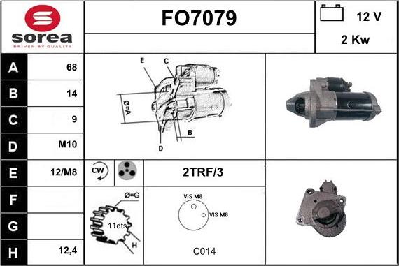 Sera FO7079 - Стартер avtolavka.club