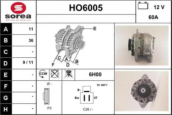 Sera HO6005 - Генератор avtolavka.club