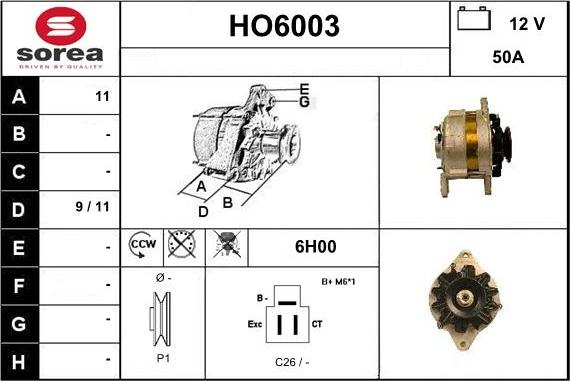 Sera HO6003 - Генератор avtolavka.club