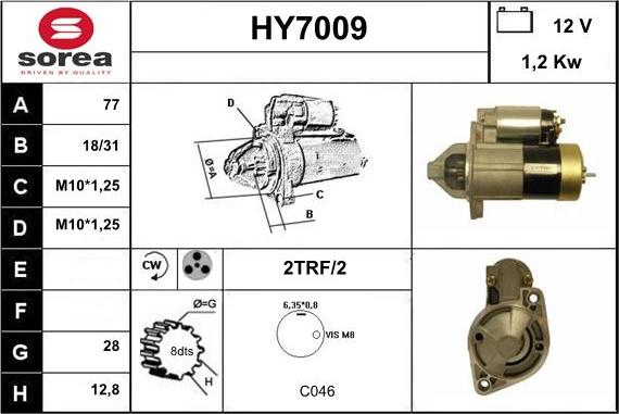 Sera HY7009 - Стартер avtolavka.club