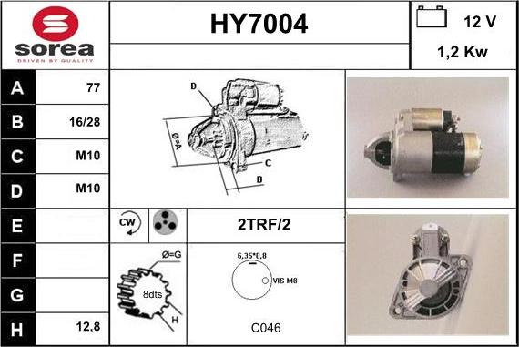 Sera HY7004 - Стартер avtolavka.club