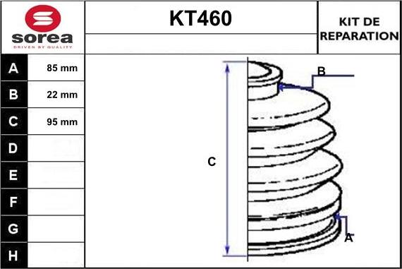 Sera KT460 - Пильник, приводний вал avtolavka.club