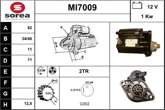 Sera MI7009 - Стартер avtolavka.club