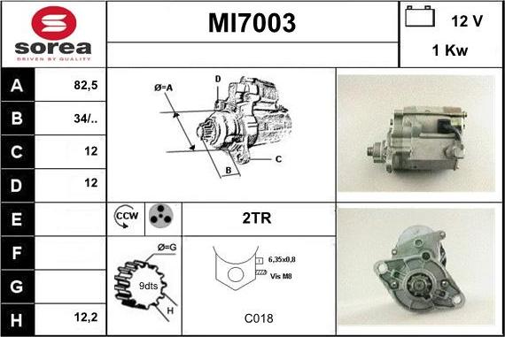 Sera MI7003 - Стартер avtolavka.club