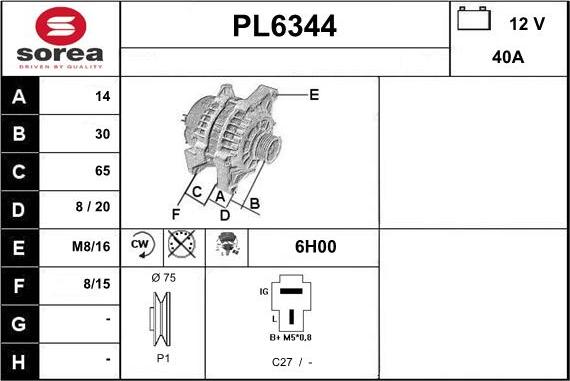 Sera PL6344 - Генератор avtolavka.club