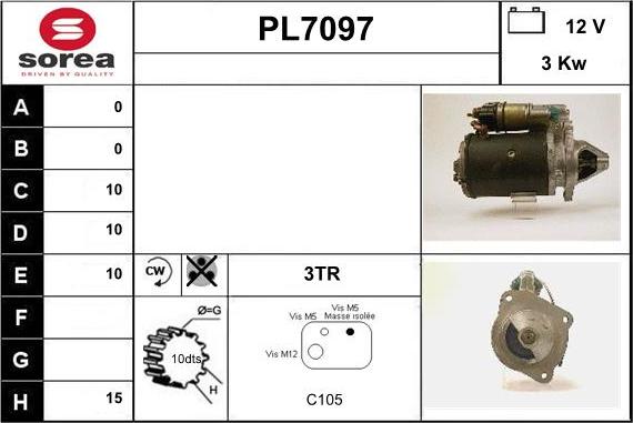 Sera PL7097 - Стартер avtolavka.club