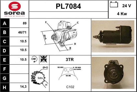 Sera PL7084 - Стартер avtolavka.club