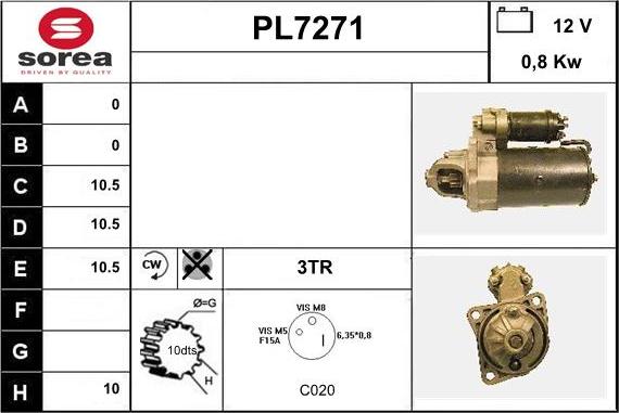 Sera PL7271 - Стартер avtolavka.club