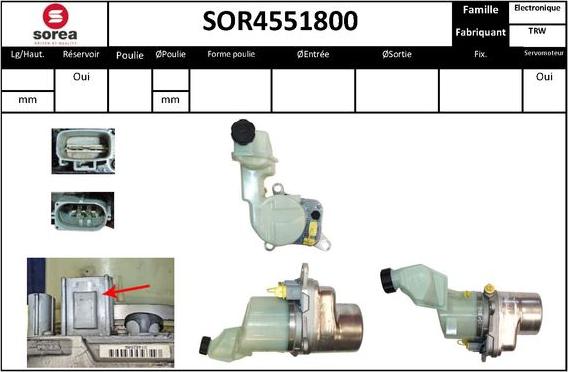 Sera SOR4551800 - Гідравлічний насос, рульове управління, ГУР avtolavka.club