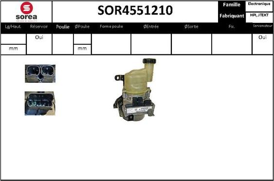 Sera SOR4551210 - Гідравлічний насос, рульове управління, ГУР avtolavka.club