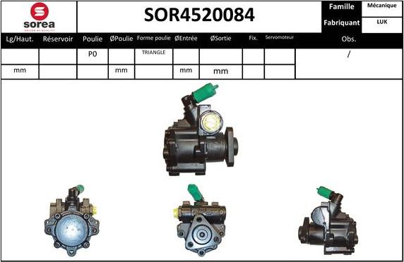 Sera SOR4520084 - Гідравлічний насос, рульове управління, ГУР avtolavka.club