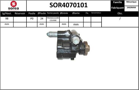 Sera SOR4070101 - Гідравлічний насос, рульове управління, ГУР avtolavka.club