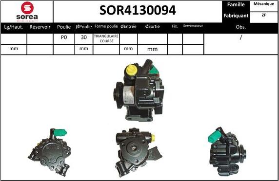 Sera SOR4130094 - Гідравлічний насос, рульове управління, ГУР avtolavka.club