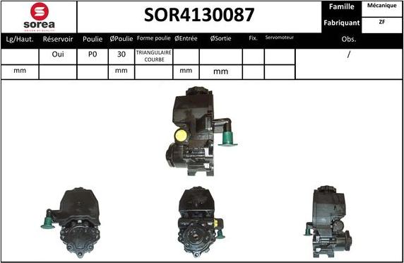 Sera SOR4130087 - Гідравлічний насос, рульове управління, ГУР avtolavka.club