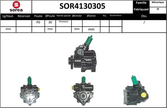 Sera SOR4130305 - Гідравлічний насос, рульове управління, ГУР avtolavka.club