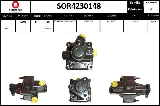 Sera SOR4230148 - Гідравлічний насос, рульове управління, ГУР avtolavka.club