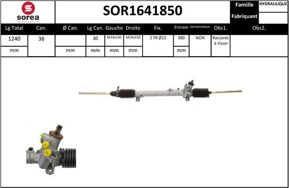 Sera SOR1641850 - Рульовий механізм, рейка avtolavka.club