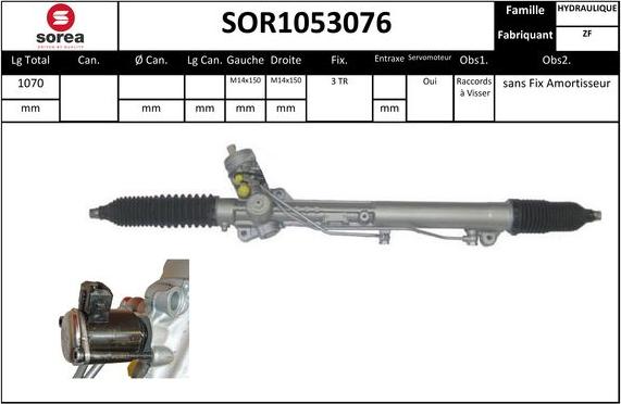 Sera SOR1053076 - Рульовий механізм, рейка avtolavka.club