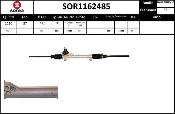 Sera SOR1162485 - Рульовий механізм, рейка avtolavka.club