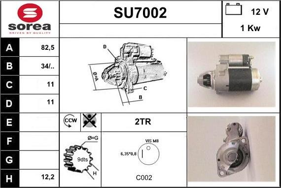 Sera SU7002 - Стартер avtolavka.club