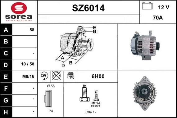 Sera SZ6014 - Генератор avtolavka.club