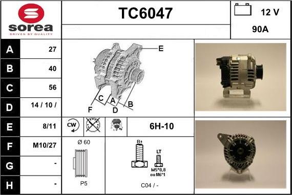 Sera TC6047 - Генератор avtolavka.club