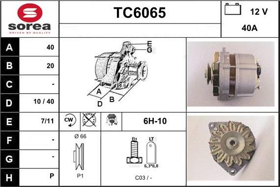 Sera TC6065 - Генератор avtolavka.club