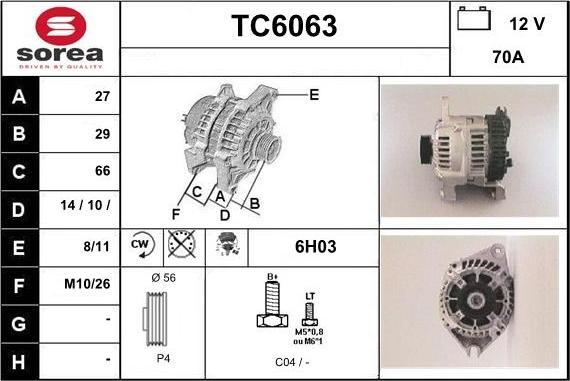 Sera TC6063 - Генератор avtolavka.club