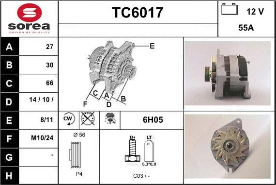 Sera TC6017 - Генератор avtolavka.club