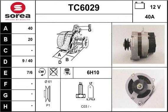 Sera TC6029 - Генератор avtolavka.club