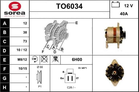 Sera TO6034 - Генератор avtolavka.club