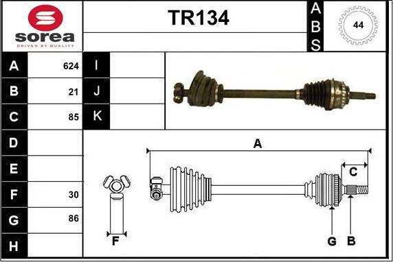 Sera TR134 - Приводний вал avtolavka.club