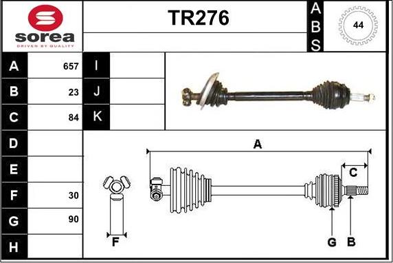 Sera TR276 - Приводний вал avtolavka.club