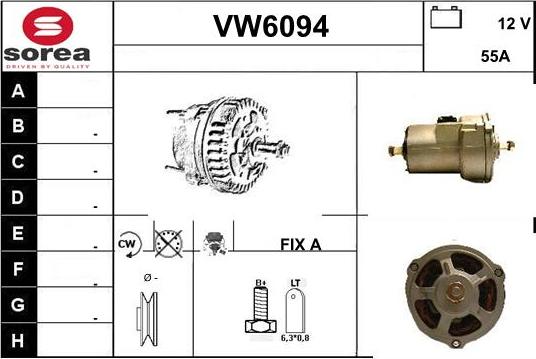 Sera VW6094 - Генератор avtolavka.club