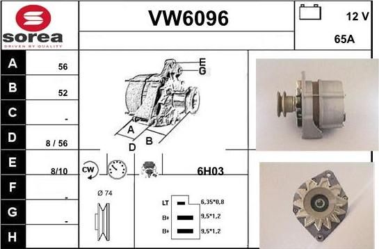 Sera VW6096 - Генератор avtolavka.club