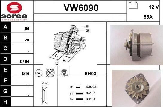 Sera VW6090 - Генератор avtolavka.club