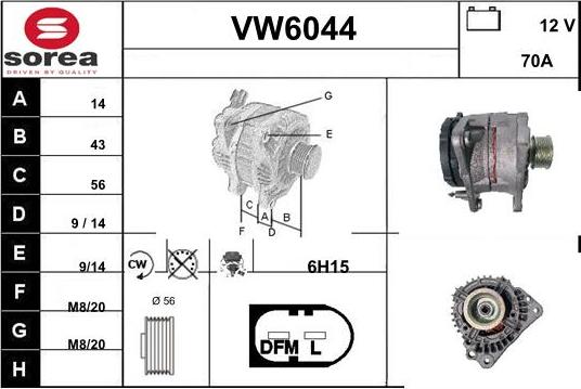 Sera VW6044 - Генератор avtolavka.club