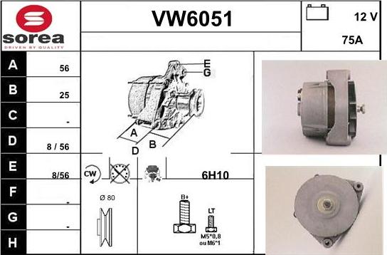 Sera VW6051 - Генератор avtolavka.club