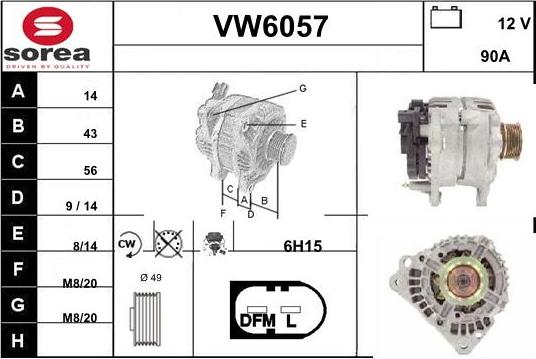 Sera VW6057 - Генератор avtolavka.club