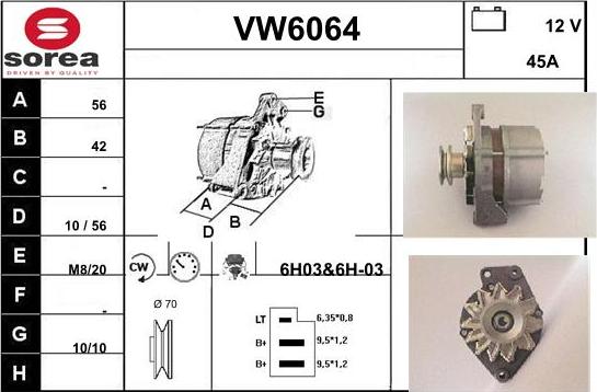 Sera VW6064 - Генератор avtolavka.club