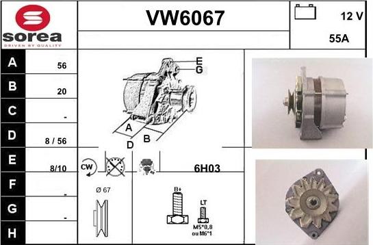 Sera VW6067 - Генератор avtolavka.club