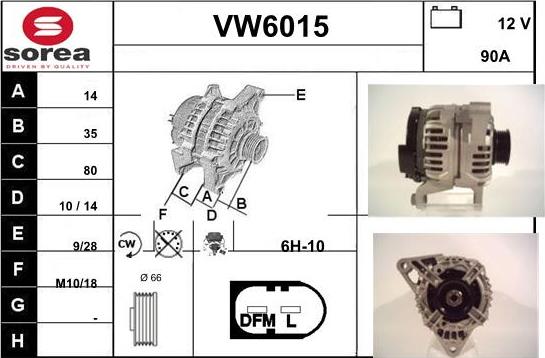 Sera VW6015 - Генератор avtolavka.club