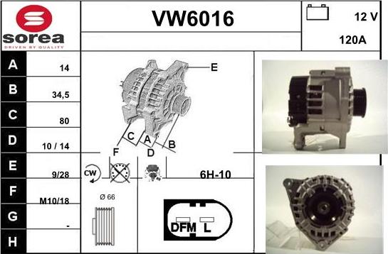 Sera VW6016 - Генератор avtolavka.club