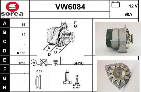 Sera VW6084 - Генератор avtolavka.club