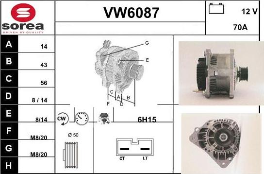 Sera VW6087 - Генератор avtolavka.club