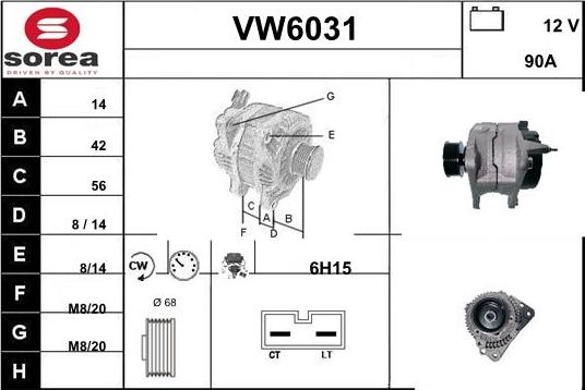 Sera VW6031 - Генератор avtolavka.club